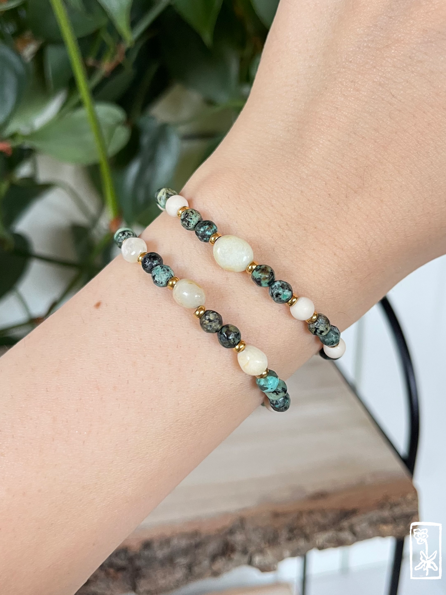 Armbänder "Jasper" *.`🌿: ^🍃