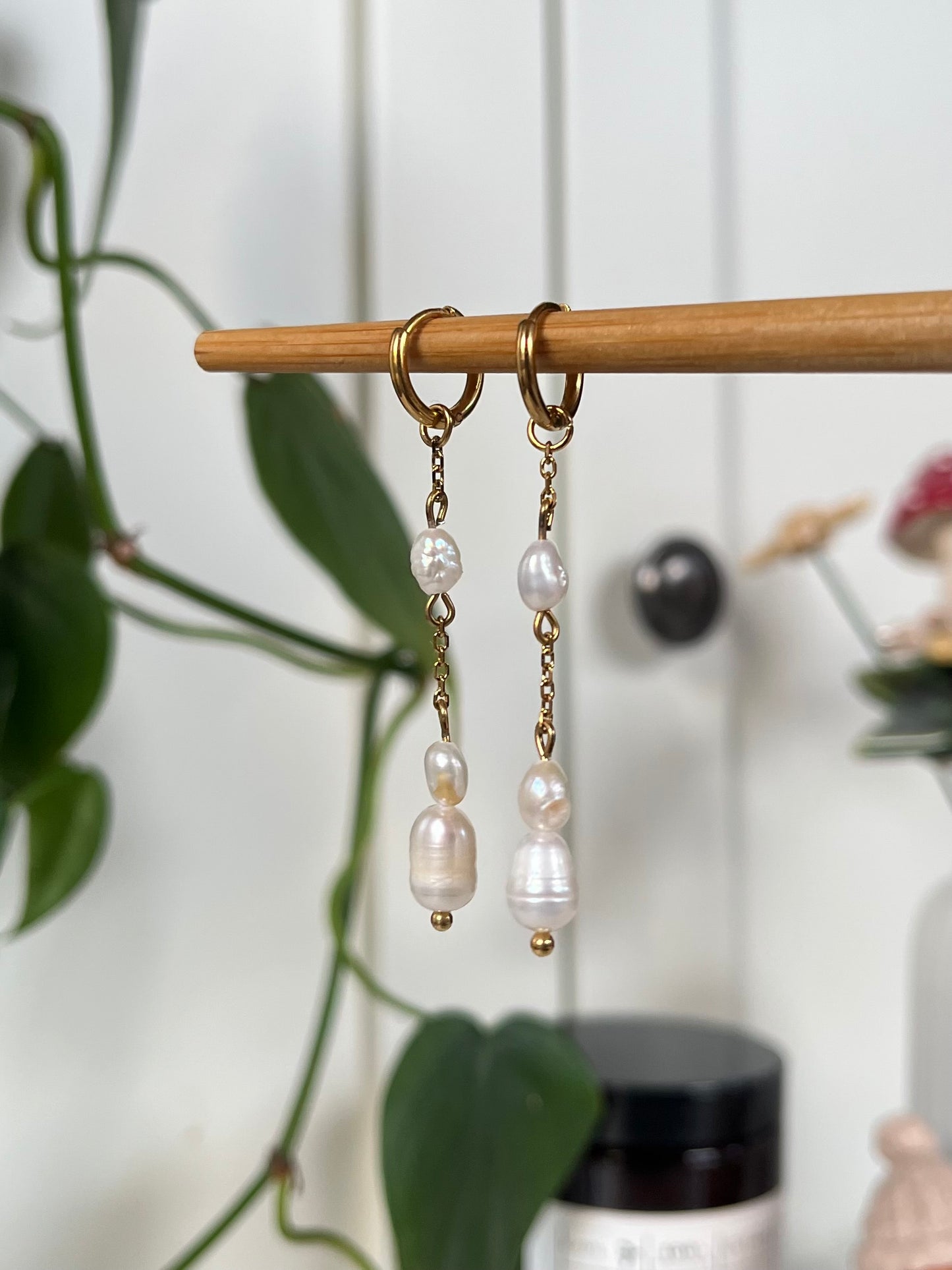 Süßwasser-Perlen Ohrringe „Cascade“ ♡