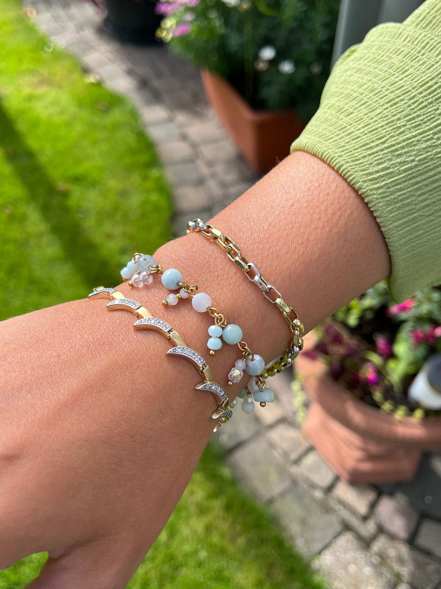 Clutter Armband "Golden Sea" 🌊✨