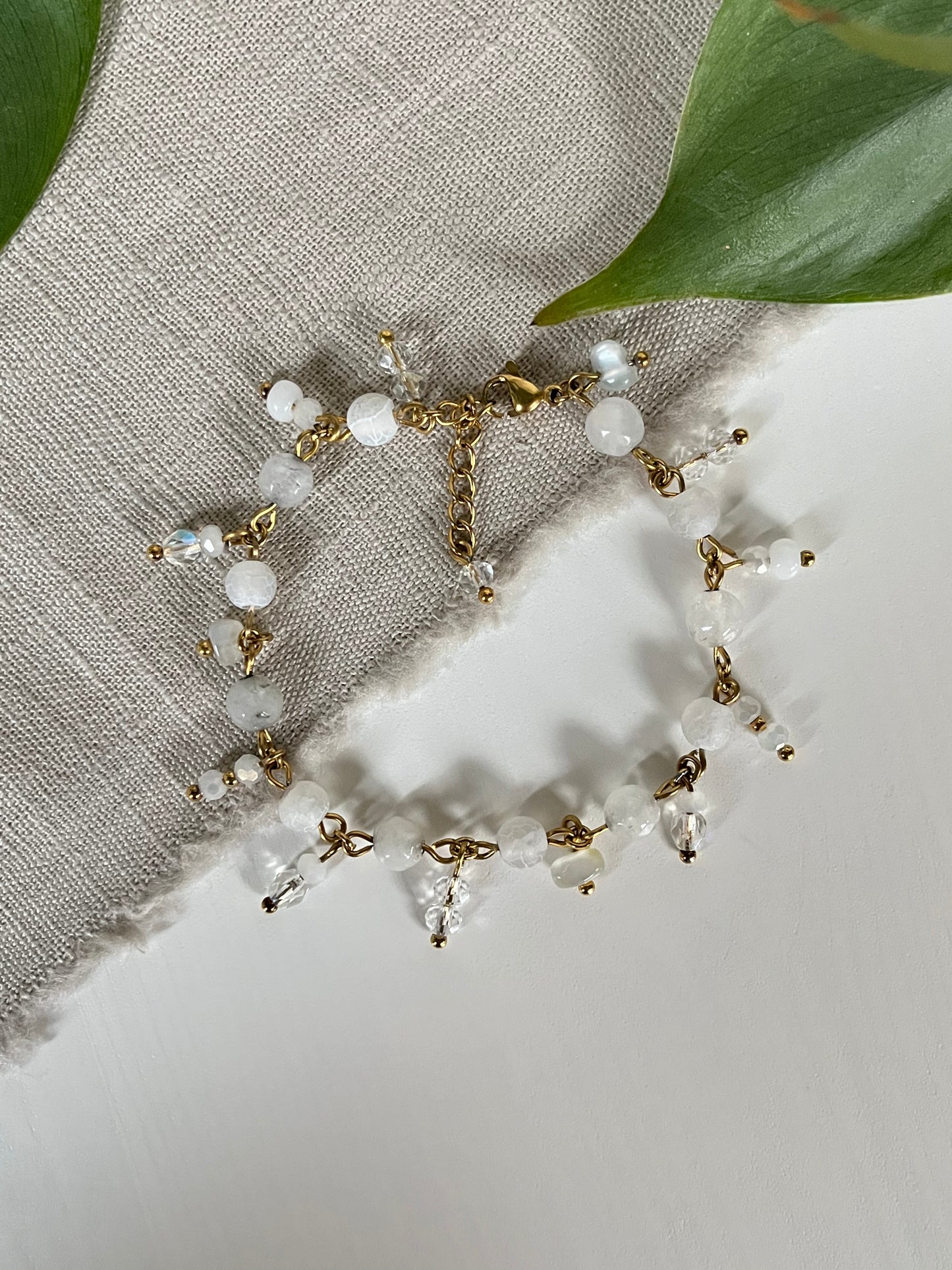 Clutter Armband "Honey & Milk" 🤍💫