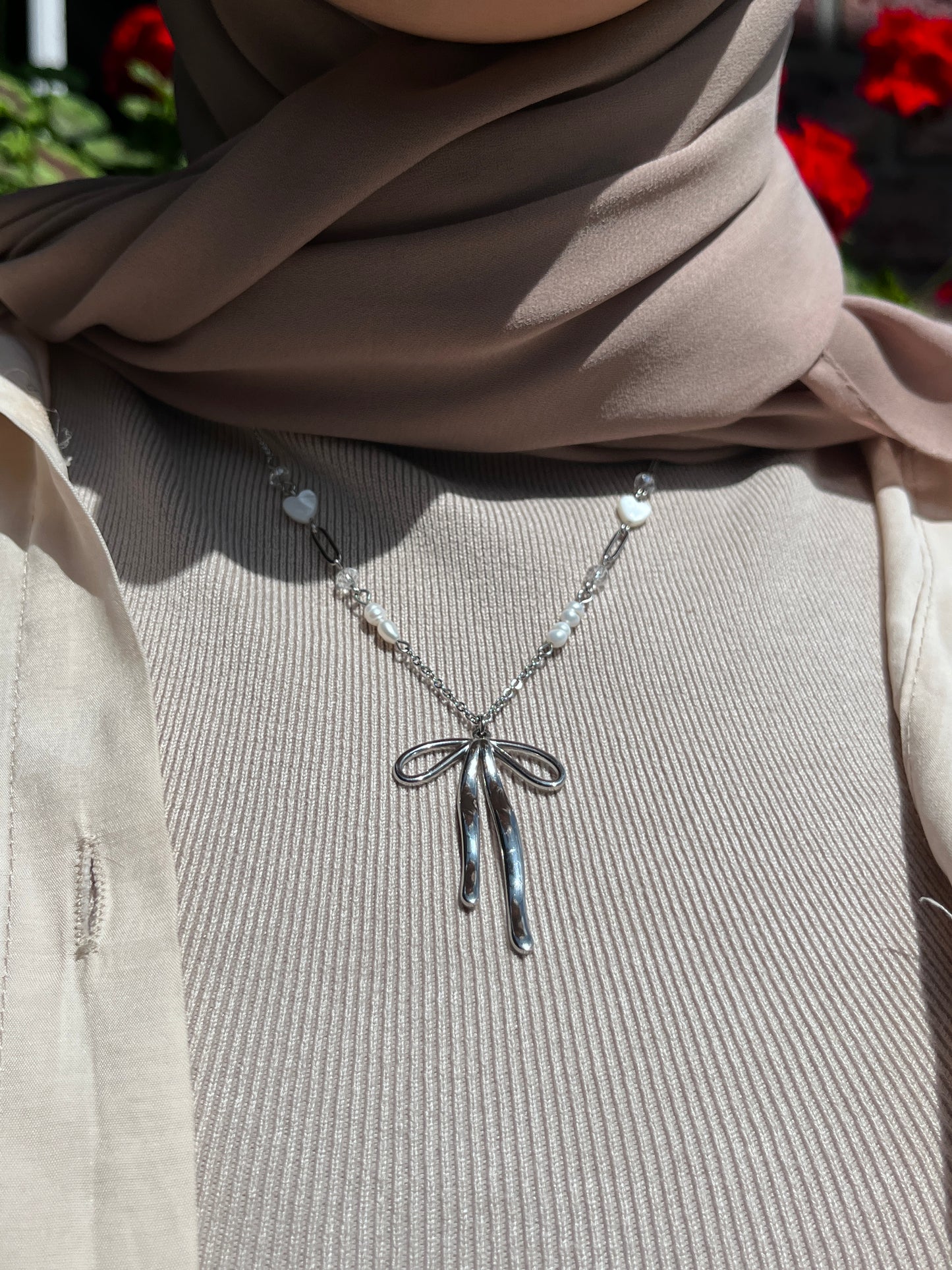 Kette „Bow & Beads“