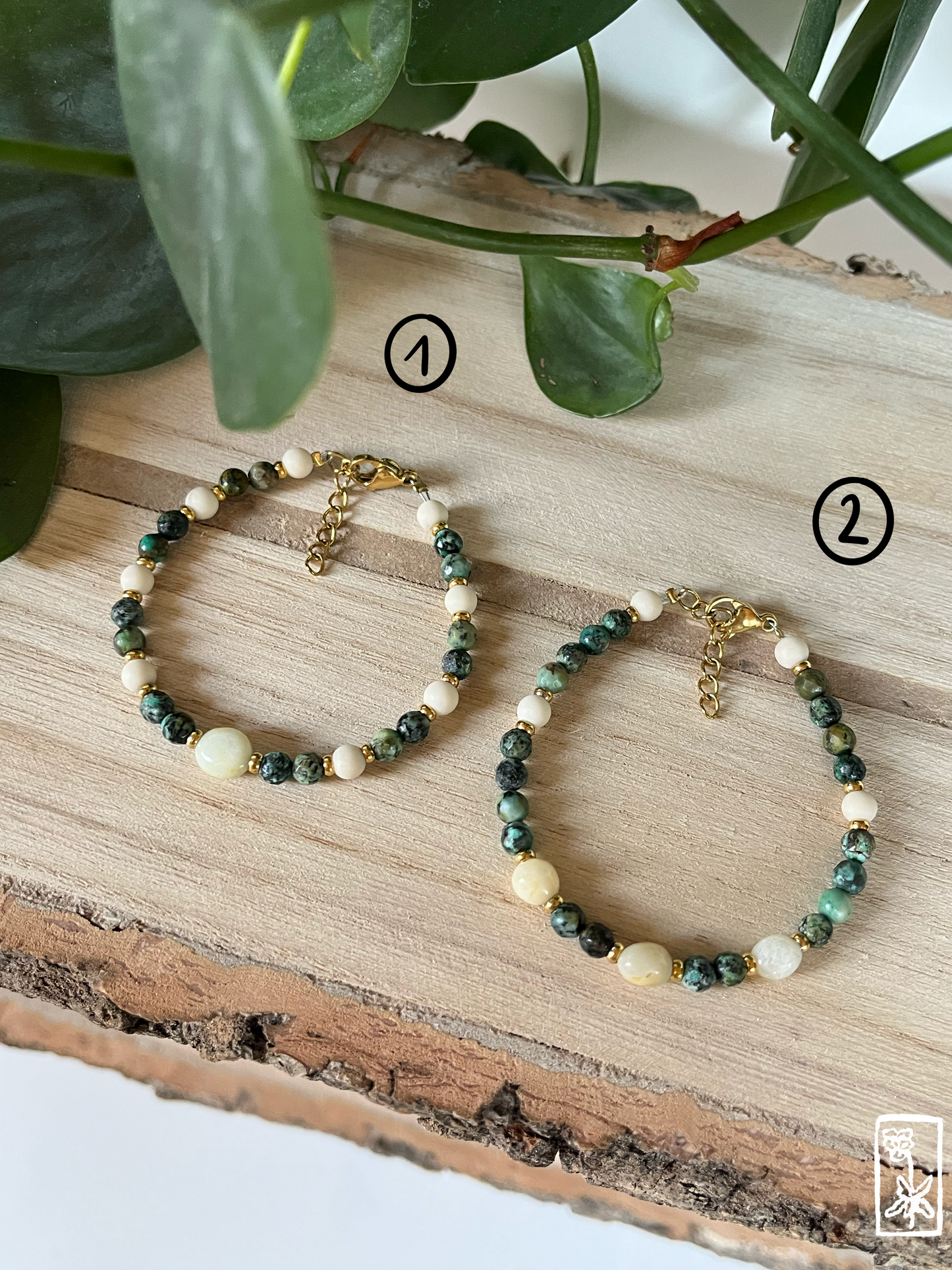 Armbänder "Jasper" *.`🌿: ^🍃