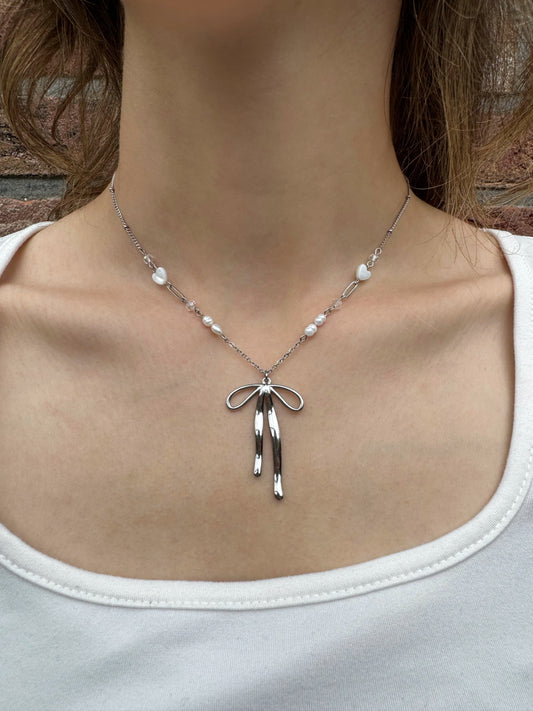 Kette „Bow & Beads“