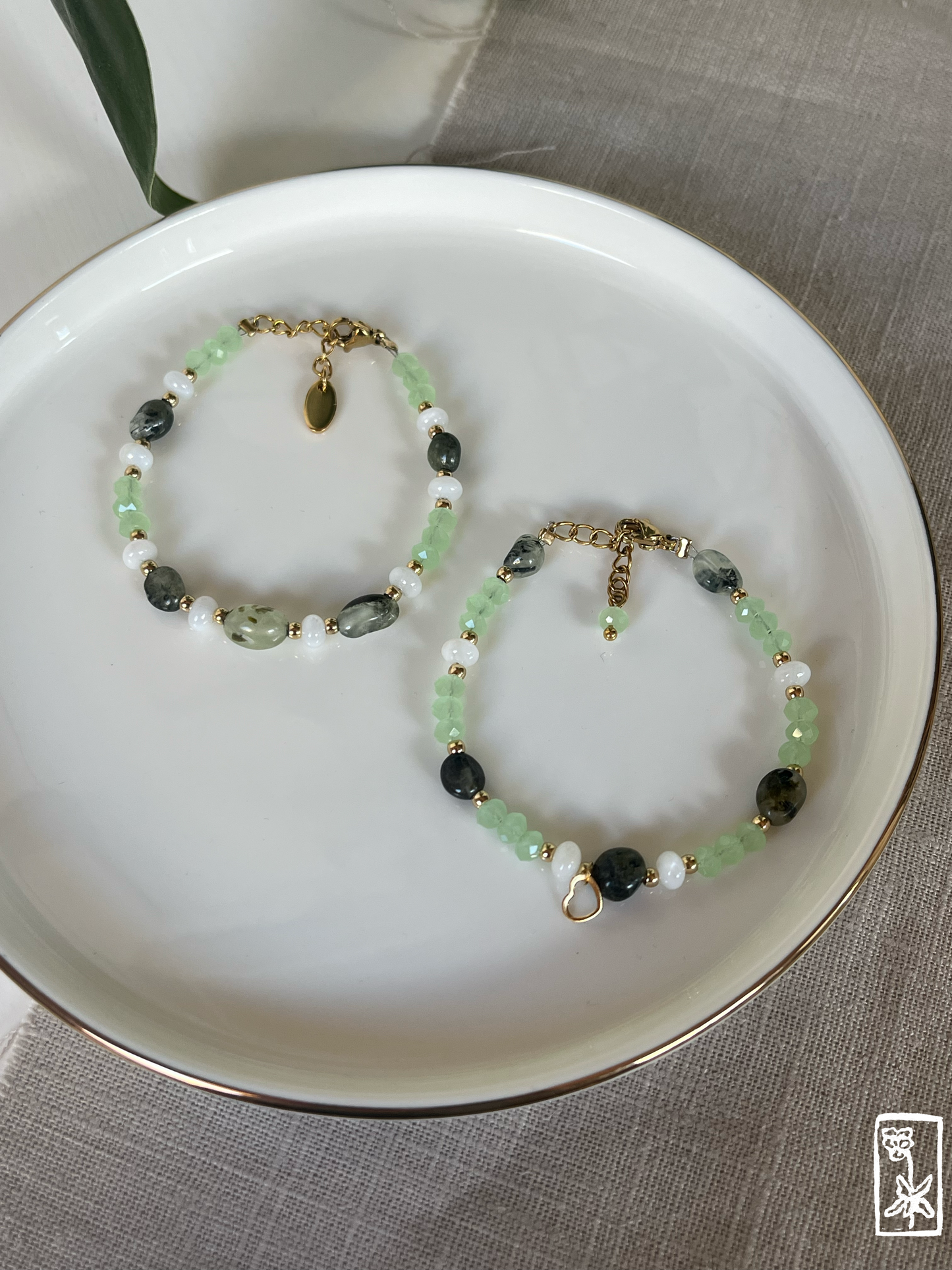 Grünes Achat-Armband 🍃