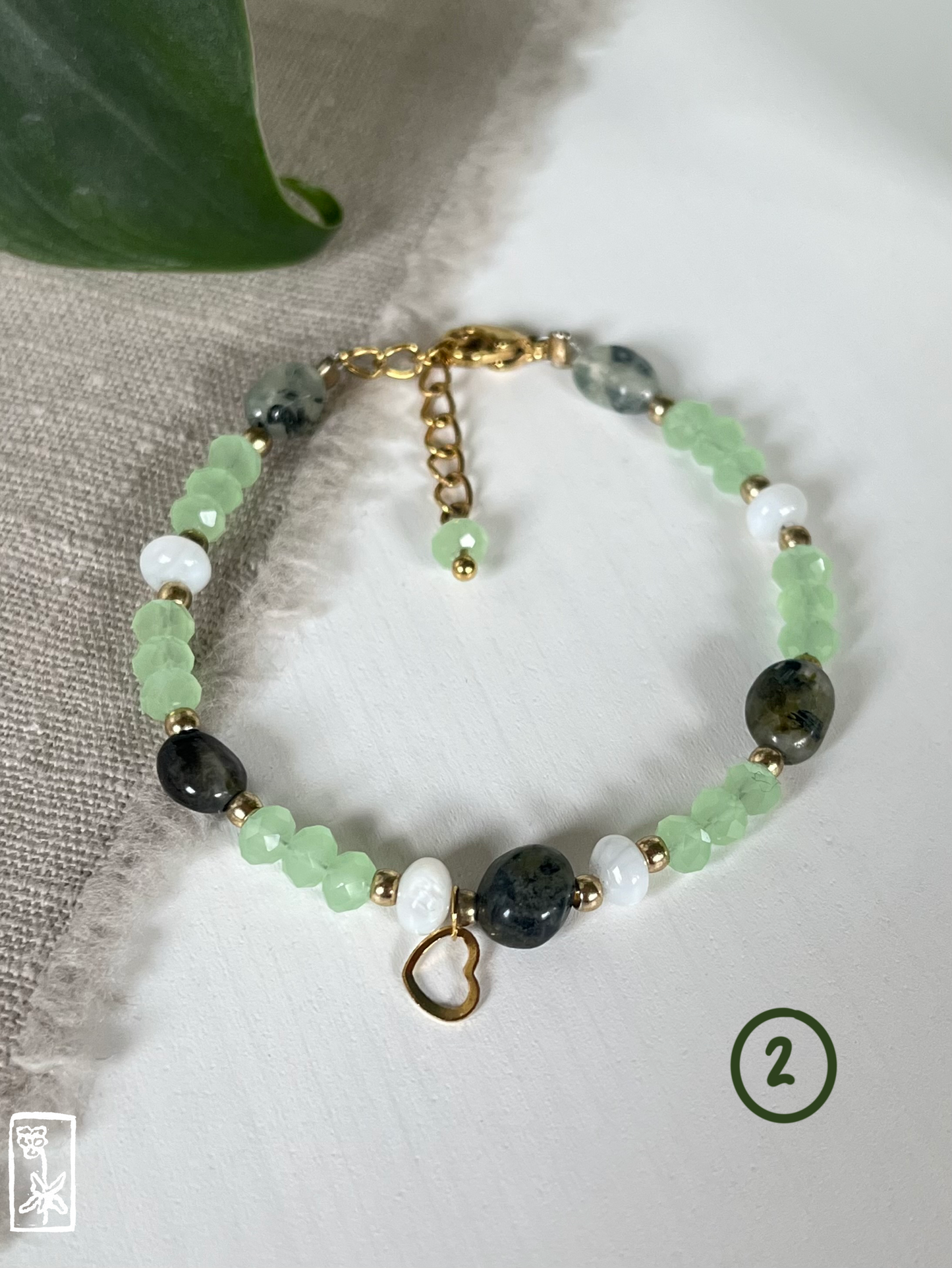 Grünes Achat-Armband 🍃