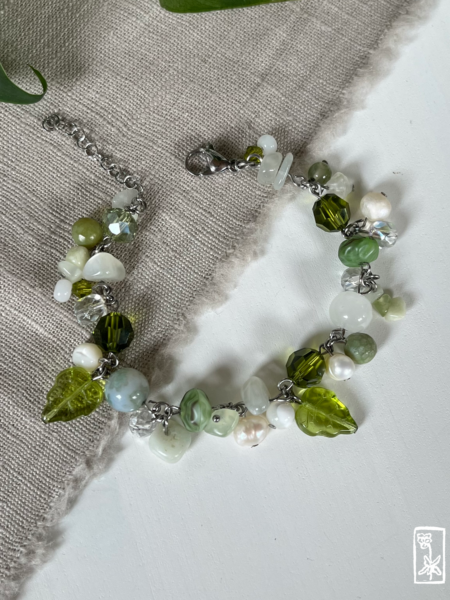 Clutter Armband "Forest" 🍃🌿 (Einzelstück)