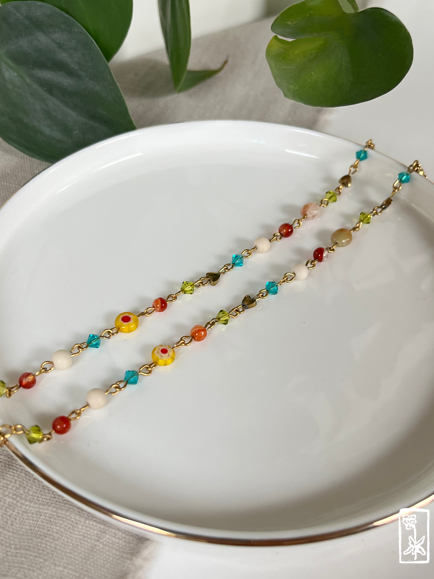 Buntes Armband "Sommer" 🍃🌞🐬🌺