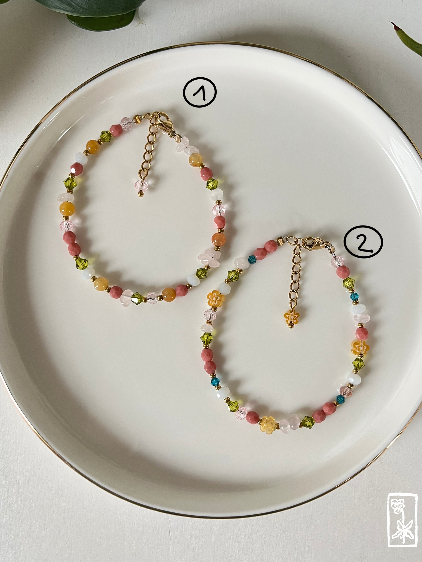 Bunte Armbänder "çiçek çayırı"