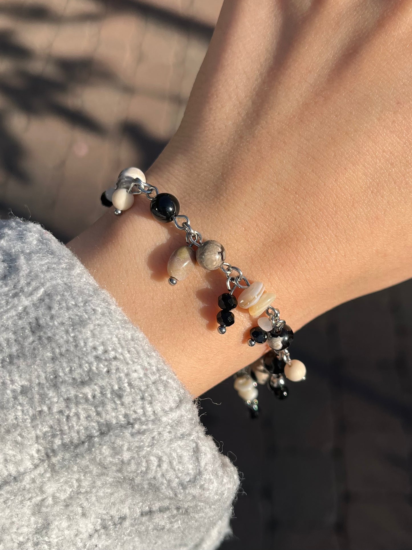 Clutter Armband "Dune" 🐚🐈‍⬛