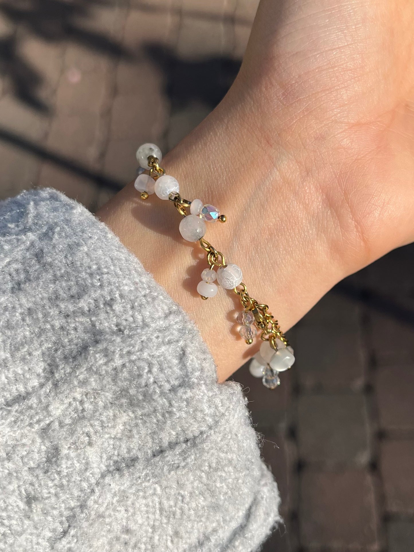 Clutter Armband "Honey & Milk" 🤍💫