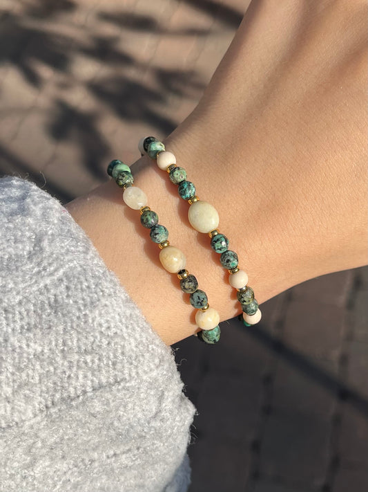 Armbänder "Jasper" *.`🌿: ^🍃