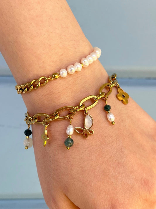 Charm Bracelet "Baumachat" 🍃 (Einzelstück)